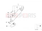 BMW Motorrad BMW 2006 R-Models 4V R 850 R 02 (0428) Rear muffler