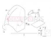 BMW Motorrad BMW 2006 R-Models 4V R 850 R 02 (0428) Windshield Speedster