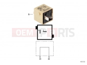 BMW Motorrad BMW 2006 R-Models 4V R 850 R 02 (0428) Plug connector, beige