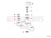 BMW Motorrad BMW 1997 R-Models 4V R 850 R 94 (0401,0406) Upper fork cross brace