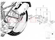 BMW Motorrad BMW 1997 R-Models 4V R 850 R 94 (0401,0406) Retrofit kit, socket