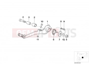 BMW Motorrad BMW 1997 R-Models 4V R 850 RT 96 (0412) Brake pedal