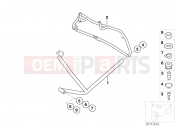 BMW Motorrad BMW 1997 R-Models 4V R 850 RT 96 (0412) Protective bar, rear, 3-piece