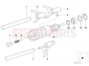 BMW Motorrad BMW 1998 R-Models 4V R 850 R 94 (0401,0406) 5-speed transmission - gearshift