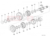BMW Motorrad BMW 1998 R-Models 4V R 850 RT 96 (0412) 5-speed trans. output shaft M 97