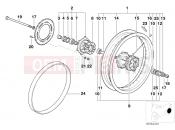 Rear wheel - BMW Motorrad F 650 ST 97 (0163,0168) 2000
