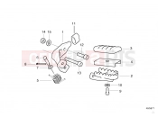 Footpeg plate/Front footpeg - BMW Motorrad F 650 ST 97 (0163,0168) 2000