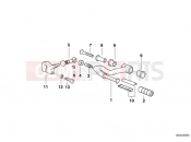 BMW Motorrad BMW 2000 R-Models 4V R 850 R 94 (0401,0406) External gearshift parts/Shift lever