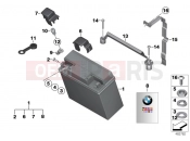 BMW Motorrad BMW 2000 R-Models 4V R 850 RT 96 (0412) Battery, maintenance-free