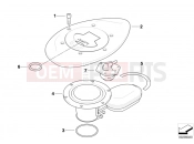 BMW Motorrad BMW 2000 R-Models 4V R 1200 C 97 (0424,0434) Filler cap