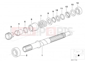 BMW Motorrad BMW 2000 R-Models 4V R 1200 C 97 (0424,0434) Drive Shaft