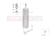 BMW Motorrad BMW 2000 R-Models 4V R 1200 C 97 (0424,0434) Spring strut, front
