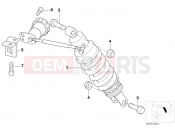 BMW Motorrad BMW 2000 R-Models 4V R 1200 C 97 (0424,0434) Spring strut rear hydraulic
