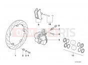 BMW Motorrad BMW 2000 R-Models 4V R 1200 C 97 (0424,0434) Front wheel brake, cast wheel