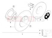 BMW Motorrad BMW 2000 R-Models 4V R 1200 C 97 (0424,0434) Wheel caps