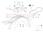 BMW Motorrad BMW 2000 R-Models 4V R 1200 C 97 (0424,0434) Rear carrier part