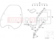 BMW Motorrad BMW 2000 R-Models 4V R 1200 C 97 (0424,0434) Windshield