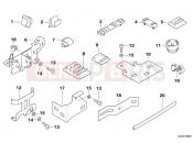 BMW Motorrad BMW 2000 R-Models 4V R 1200 C 97 (0424,0434) Various cable holders