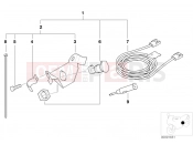 BMW Motorrad BMW 2000 R-Models 4V R 1200 C 97 (0424,0434) Retrofit kit, socket