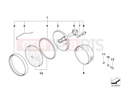 BMW Motorrad BMW 2000 R-Models 4V R 1200 C 97 (0424,0434) Headlight