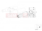 BMW Motorrad BMW 2000 R-Models 4V R 850 C 99 (0421) Exhaust cover