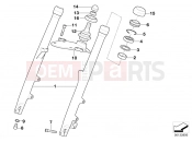 BMW Motorrad BMW 2000 R-Models 4V R 850 C 99 (0421) Fork slider/lower fork bridge