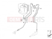 BMW Motorrad BMW 2000 R-Models 4V R 850 C 99 (0421) Brake pipe rear ABS