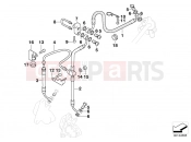 BMW Motorrad BMW 2000 R-Models 4V R 850 C 99 (0421) Brake pipe, front