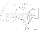 BMW Motorrad BMW 2000 R-Models 4V R 850 C 99 (0421) Windshield Avantgarde
