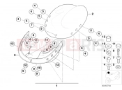 BMW Motorrad BMW 2000 R-Models 4V R 850 C 99 (0421) SEt Speedster windshield