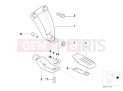 BMW Motorrad BMW 2000 R-Models 4V R 850 C 99 (0421) Rear footrests