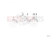 BMW Motorrad BMW 2000 R-Models 4V R 850 C 99 (0421) Primed parts