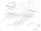 BMW Motorrad BMW 2000 R-Models 4V R 850 C 99 (0421) Rider saddle