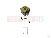 BMW Motorrad BMW 2000 R-Models 4V R 850 C 99 (0421) Plug connector, olive yellow