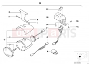 BMW Motorrad BMW 2000 R-Models 4V R 850 C 99 (0421) Fog lights