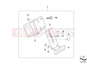 BMW Motorrad BMW 2000 R-Models 4V R 850 C 99 (0421) Set of license plate brackets ECE