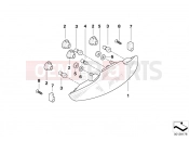 BMW Motorrad BMW 2001 R-Models 4V R 850 RT 96 (0412) Tail light mounting parts