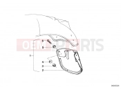 BMW Motorrad BMW CLASSIC 1984 R-Models 2V R 80 TIC Set mud flaps, rear