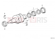 BMW Motorrad BMW CLASSIC 1984 R-Models 2V R 80 Crankshaft mounting