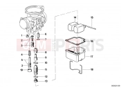 BMW Motorrad BMW CLASSIC 1990 R-Models 2V R 80 RT Carburetor-float assy/jet