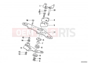 BMW Motorrad BMW CLASSIC 1990 R-Models 2V R 80 RT Upper fork cross brace