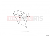 BMW Motorrad BMW CLASSIC 1990 R-Models 2V R 80 RT Set mud flaps, rear