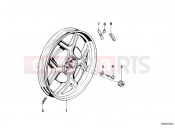BMW Motorrad BMW CLASSIC 1994 R-Models 2V R 80 RT Cast rim, rear
