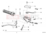 Handle unit, right - BMW Motorrad R 60 TIC 1978