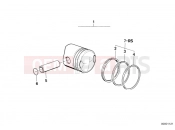 BMW Motorrad BMW CLASSIC 1978 R-Models 2V R 100 RT Piston, single parts, composite cylinder