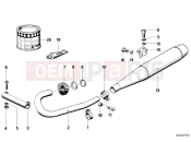 BMW Motorrad BMW CLASSIC 1978 R-Models 2V R 100 RT Exhaust system