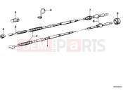 BMW Motorrad BMW CLASSIC 1973 R-Boxer R75/6 Clutch cable/brake cable assembly