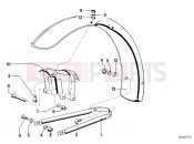 BMW Motorrad BMW CLASSIC 1980 R-Models 2V R 100 TIC Mudguard front