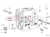 BMW Motorrad BMW CLASSIC 1982 R-Models 2V R 60 TIC Engine housing mounting parts