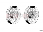 BMW Motorrad BMW CLASSIC 1982 R-Models 2V R 60 TIC Spoke wheel